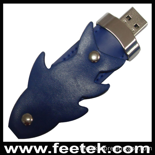 Popular OEM Leather USB Flash Drive (FT-1315)